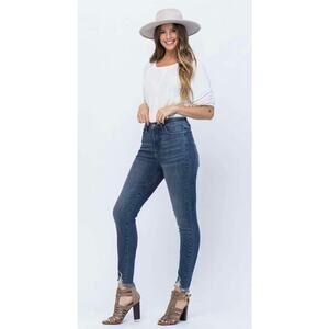 Judy Blue High Rise Skinny Jean Tummy Control NEW Sz 1/25 *JB88425 Distressed